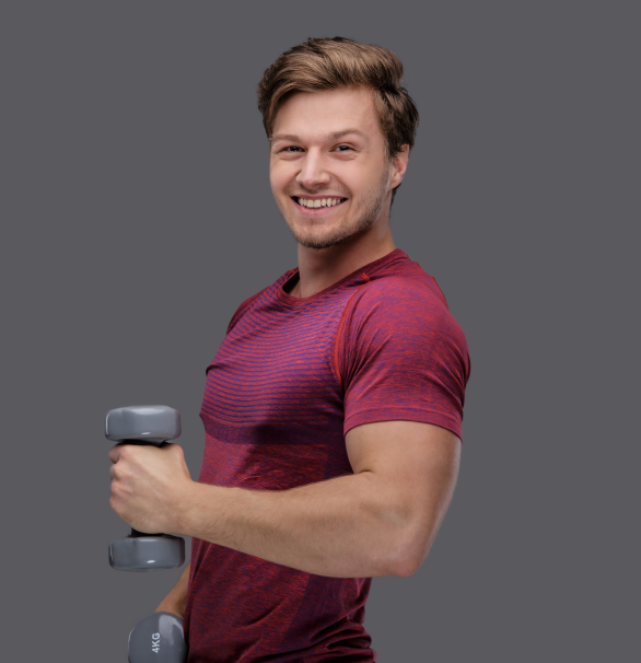 a man is doing exercise