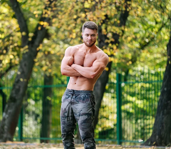 man-posing-in-park